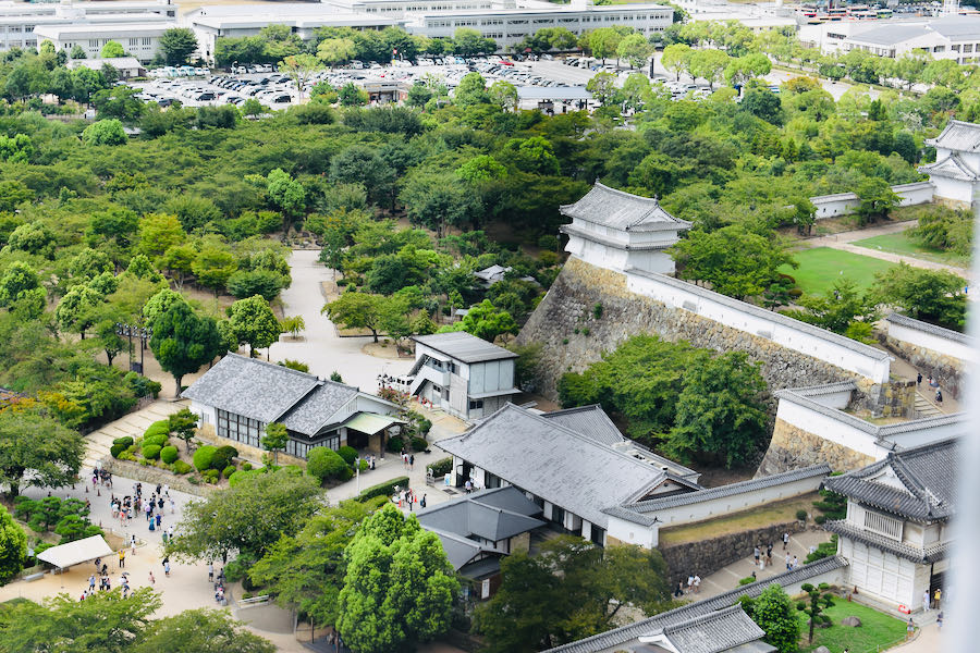 Panorama dal Castello di Himeji | On The Road Giappone